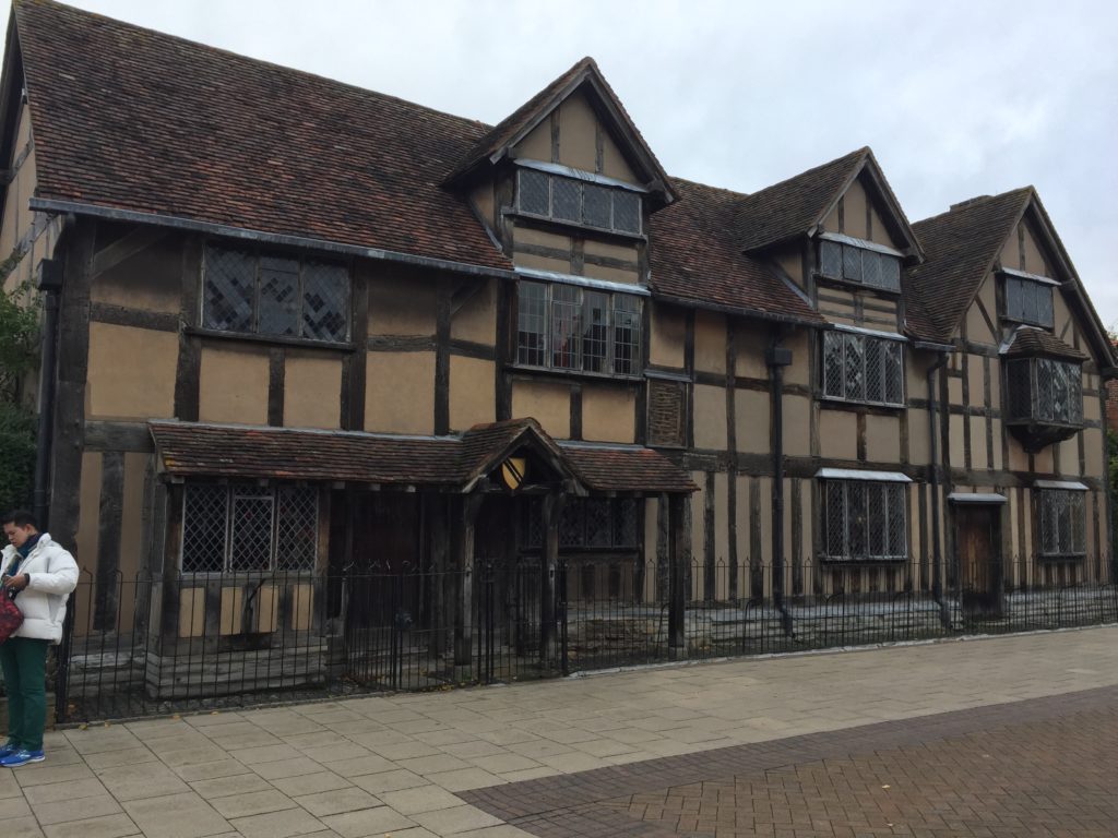 The Shakespeare house from the street.