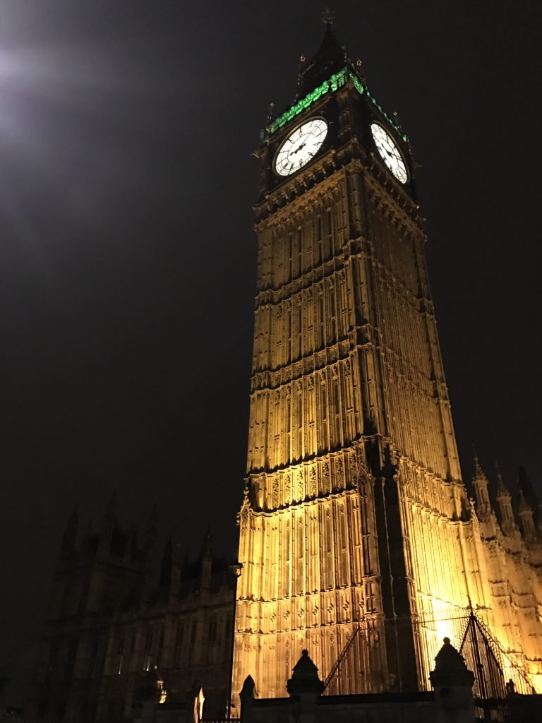 Big Ben and London by night.