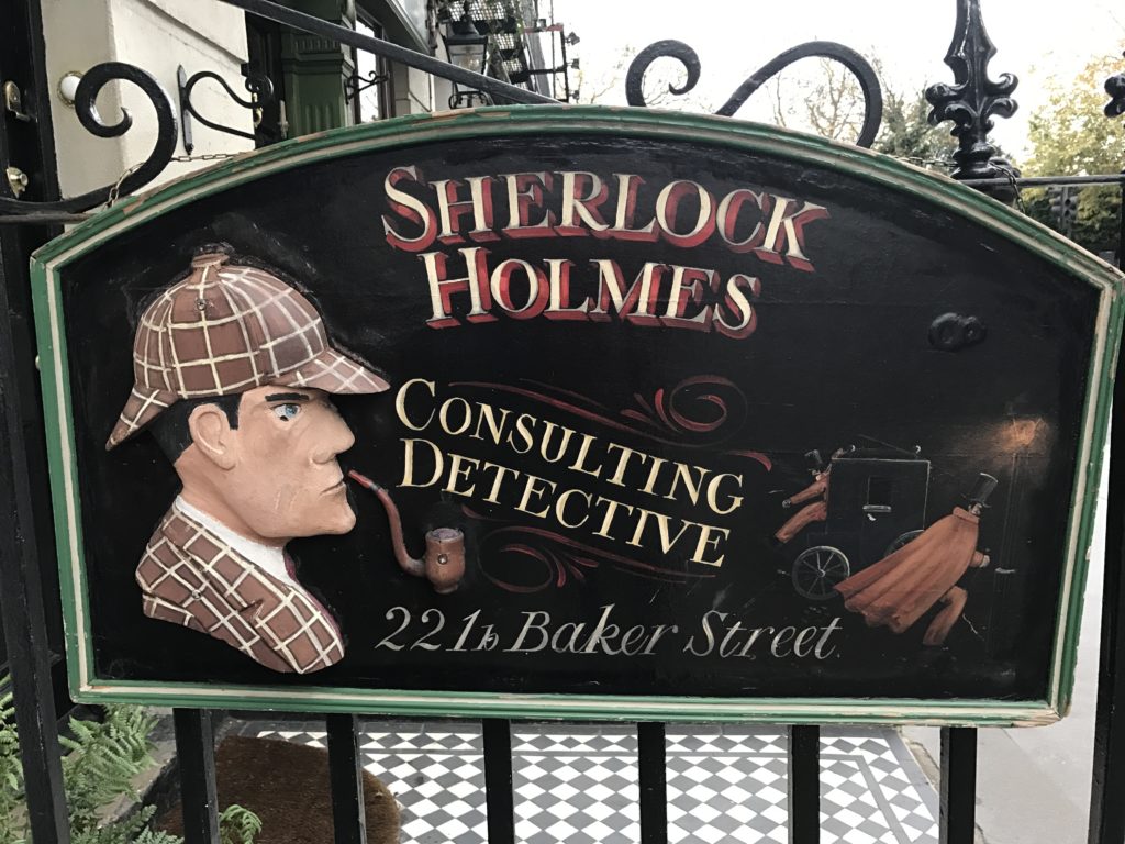 At Sherlock Holmes 221b Baker St.<br /> Fans visited this fictional address for decades, until the Holmes society finally acquired this space and numbered 221b. They've really brought his home to life!