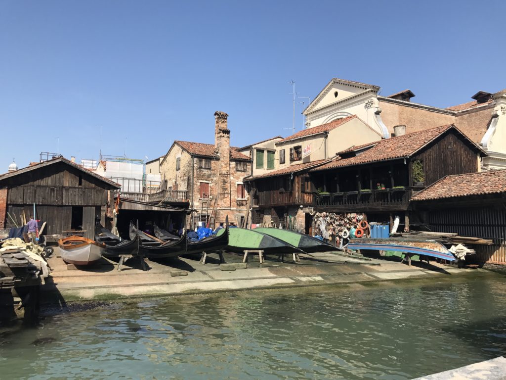 Squero di San Trovaso, one of the three remaining boatyards in Venice that supply some of the most ornate and most photographed boats in the world.