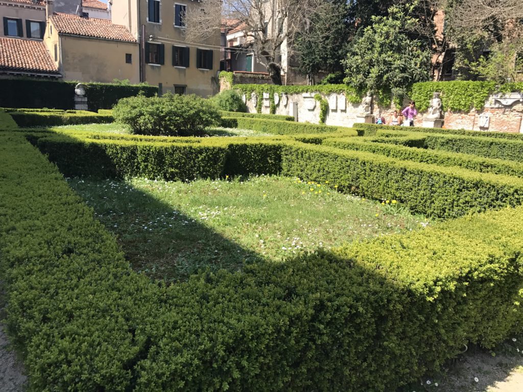 Ca'Rezzonica Palace garden in Venice