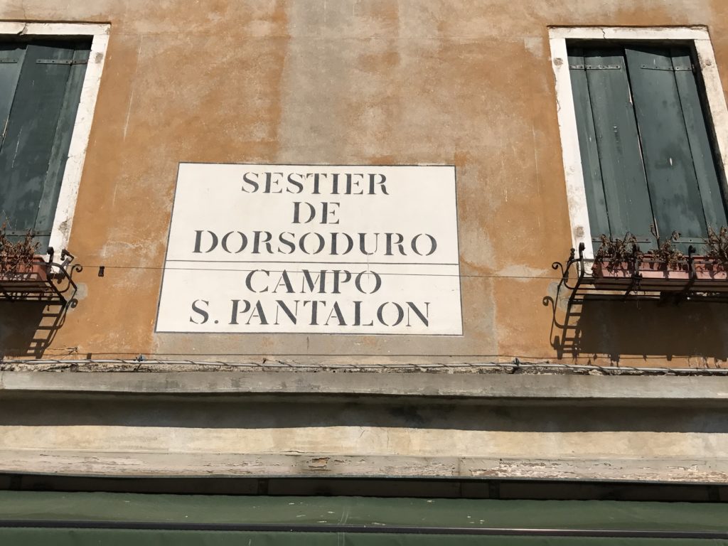 All campos in Venice are identified by their church's name.