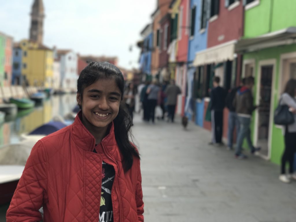 Even the camera shy pose in Burano