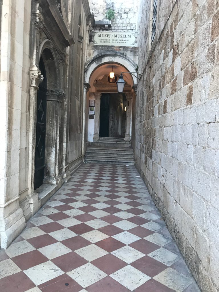 Dubrovnik's 14th century pharmacy entrance 