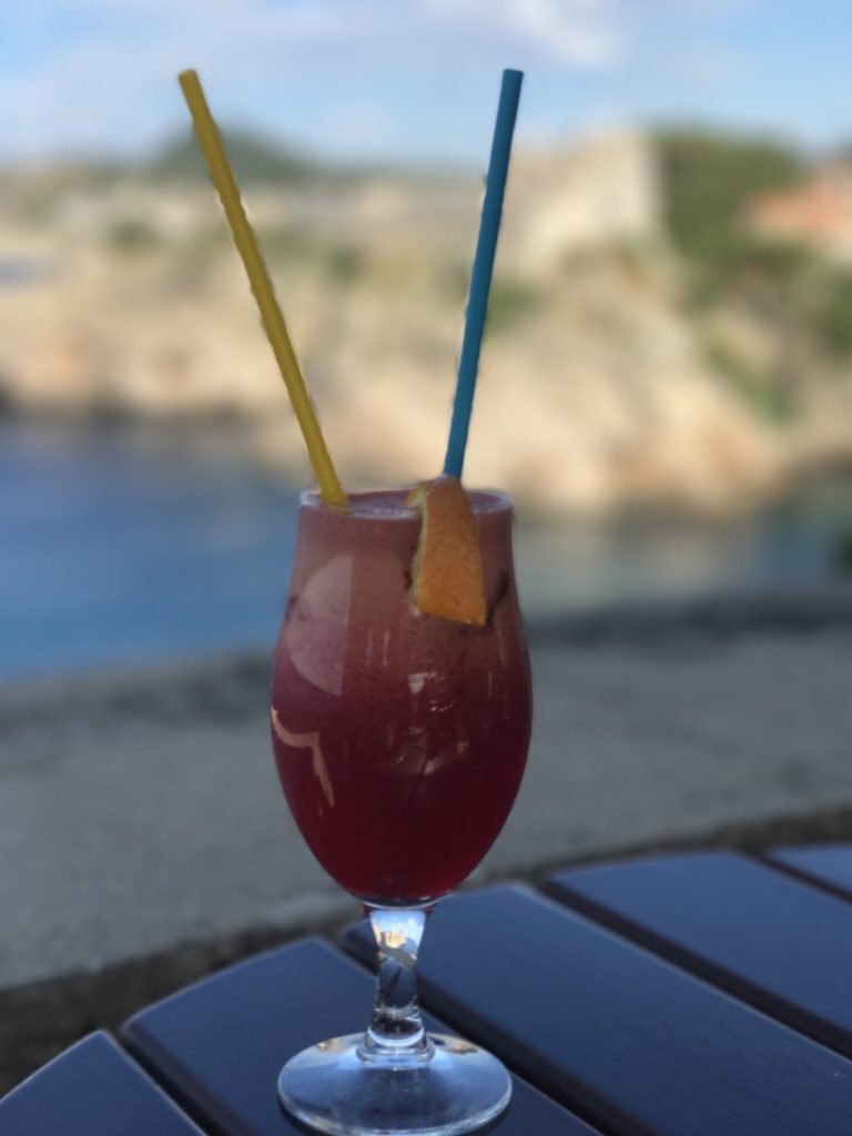 Freshly squeezed juice on the Dubrovnik wall