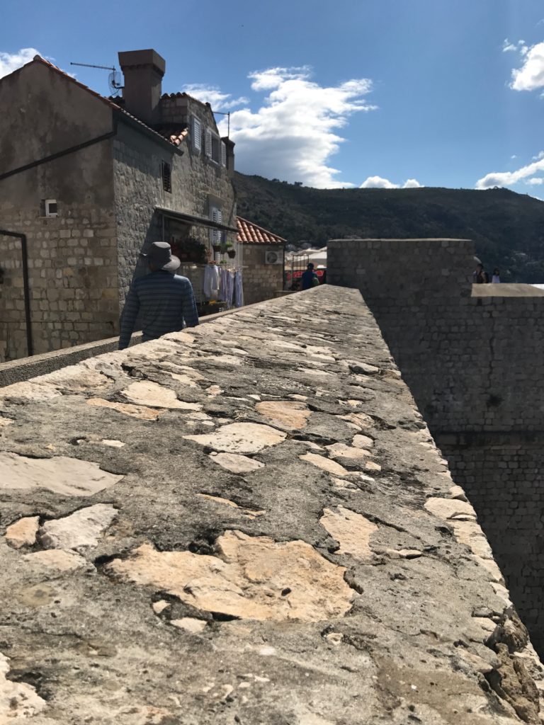 The Dubrovnik wall is over a meter think. No wonder enemies couldn't get through. 