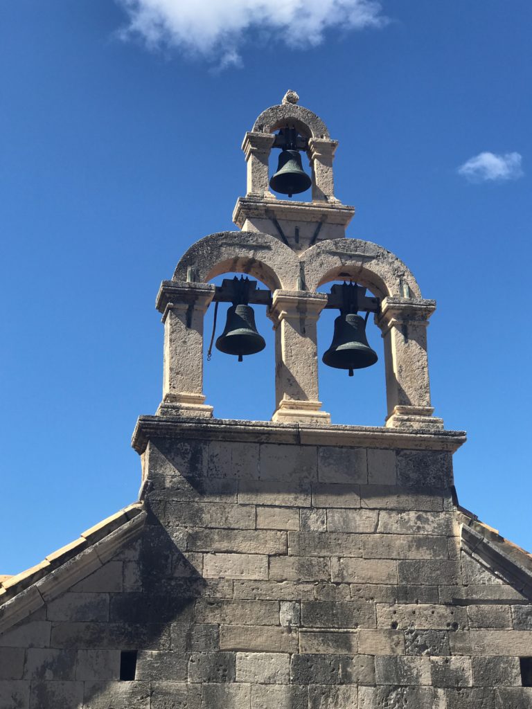 The sight of the three bells must be a comfort for the people of Dubrovnik.