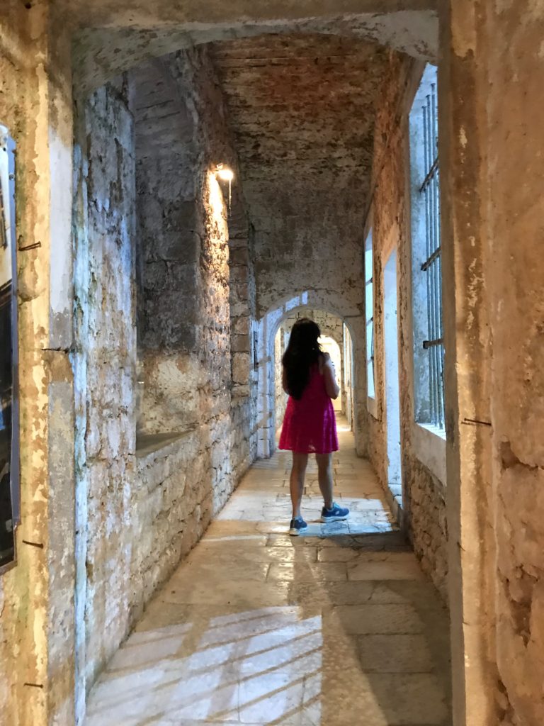 The fortress is filled with rows of exhibition rooms with stories from the 1990s siege of Dubrovnik 