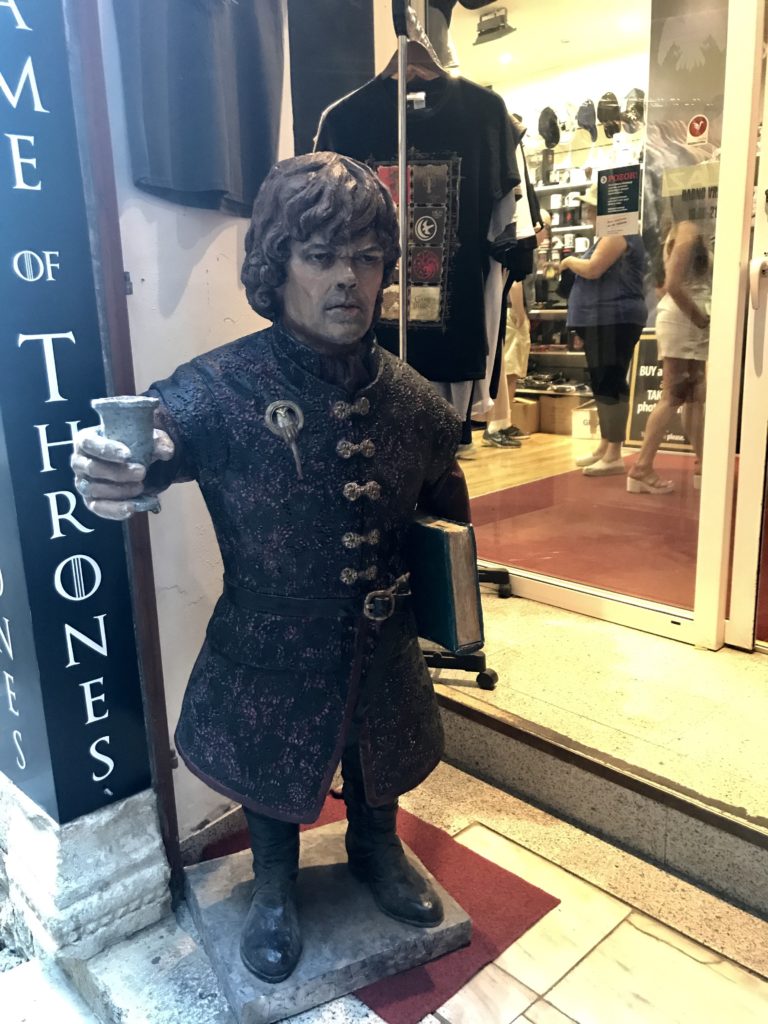 Game of Thrones souvenir shops are everywhere. Its an awesome treat for the many fans that come here.