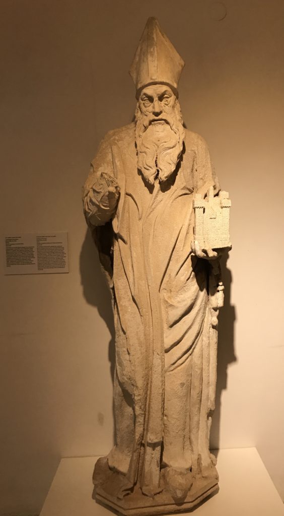 A full length statute of Saint Blaise is on display in the Rector palace. He is regarded as the protector Saint of Dubrovnik and always shown with a model of Dubrovnik old town in one hand. 