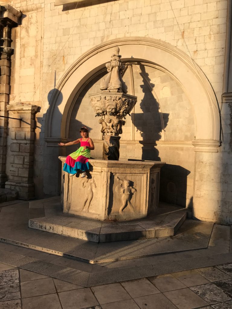 The small fountain in Dubrovnik is a good spot for pictures and a delicious drink of water. But, you'll need a water bottle with a large opening. 