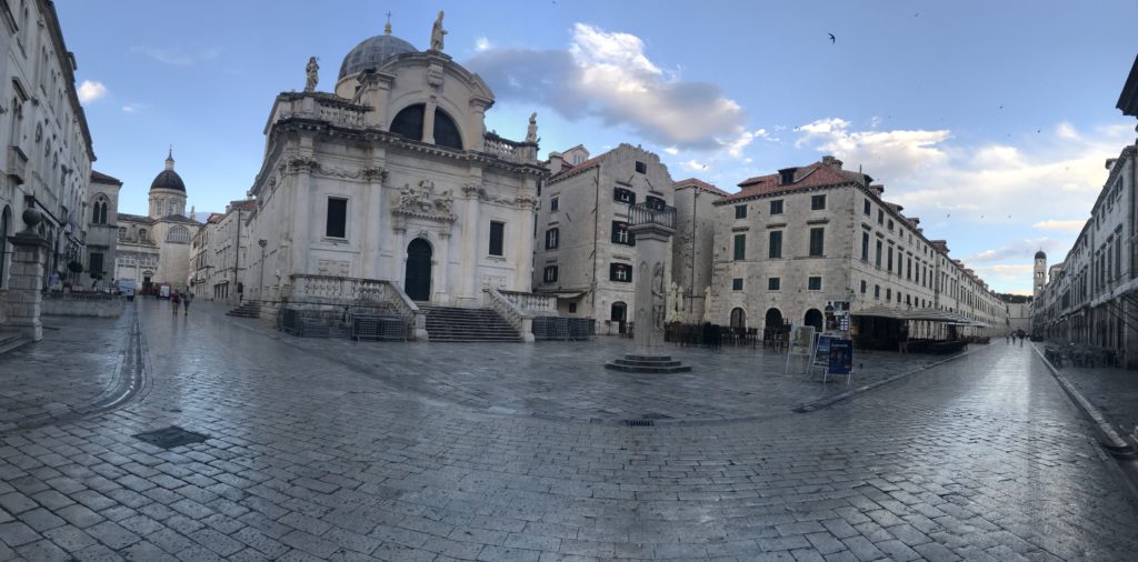 Waking up to a quiet town. 