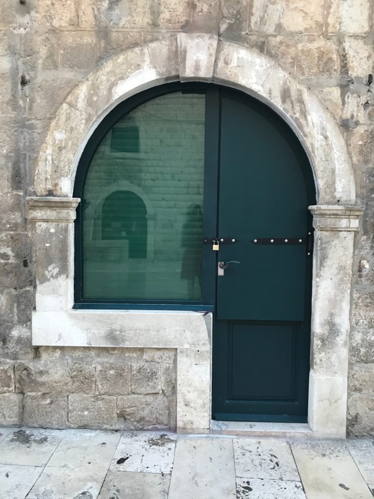 Very unusual but typical doors on Dubrovnik stores. 