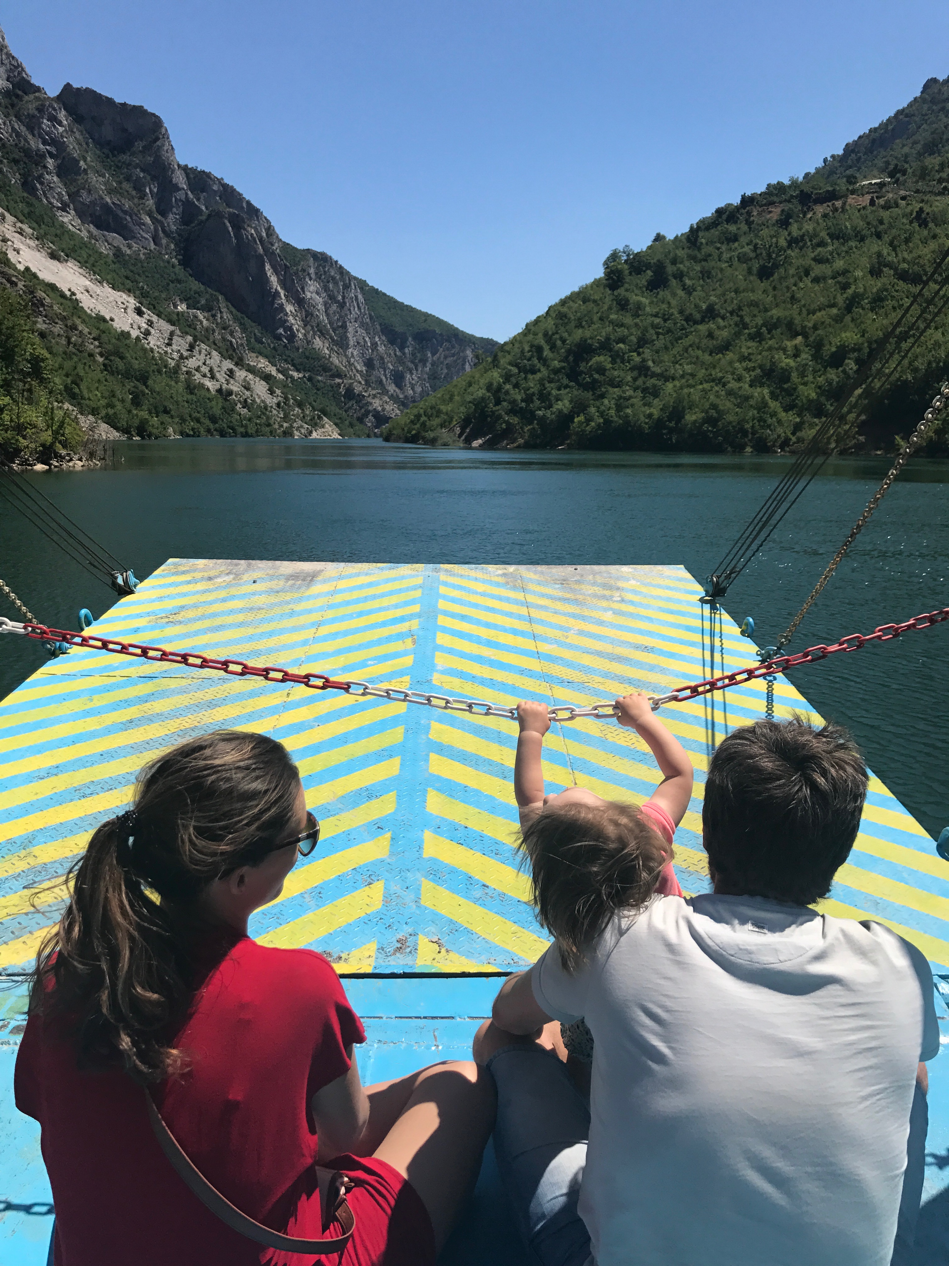 On our ferry was this cute family with a toddler. She was adorable. 