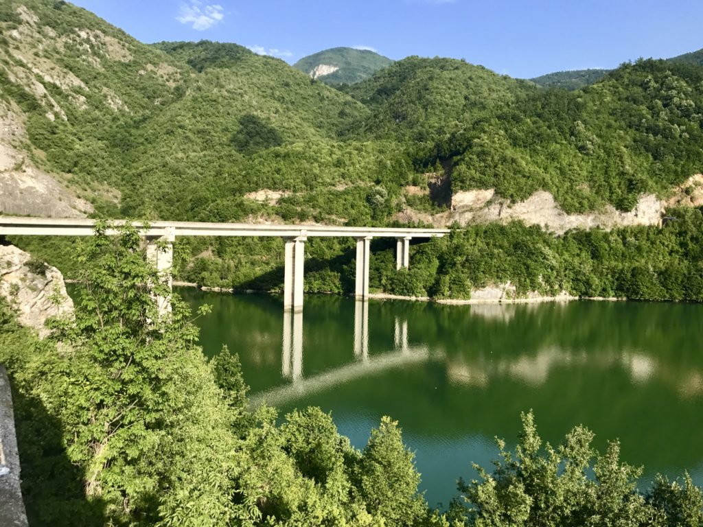 Driving from Serbia to Sarajevo was a treat. Once we reached Bosnia & Herzegovina, the scenery was out of this world. There was an occasional car but also plenty of spots to take a break and soak in the sights and breathe fresh crisp air.