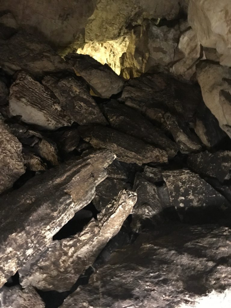 The gallery of rocks in the Radachi caves in Kosovo