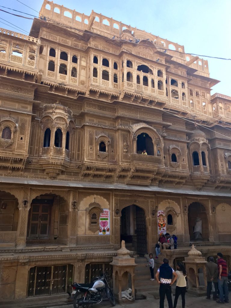 Nathmalji haveli rivals the Patwa haveli. Some say they were contemporary business men, each trying to out-do the other in their building projects. 