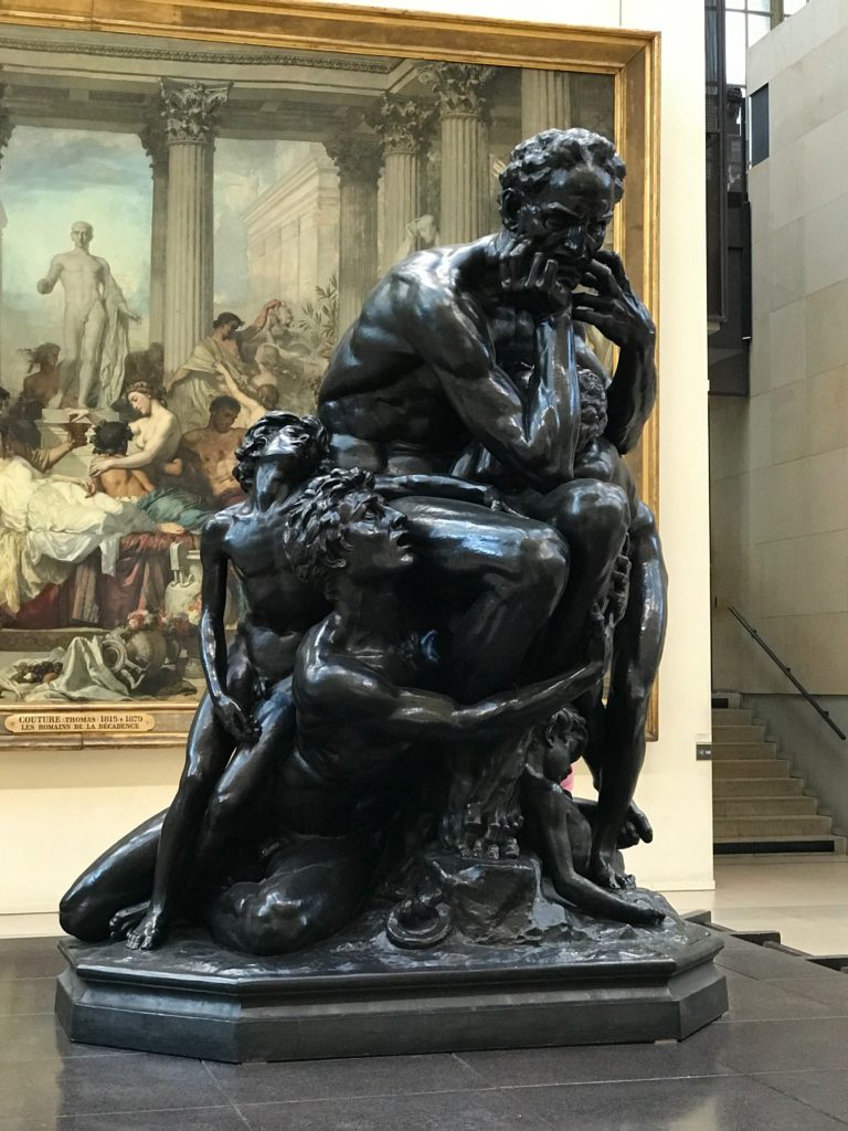 Jean-Baptiste Carpeaux sculpted expressions of extreme anguish in Ugolino and his sons. 