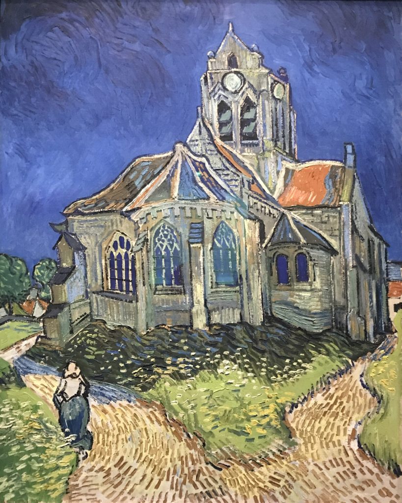 What looks like a haunted house by Van Gogh. 