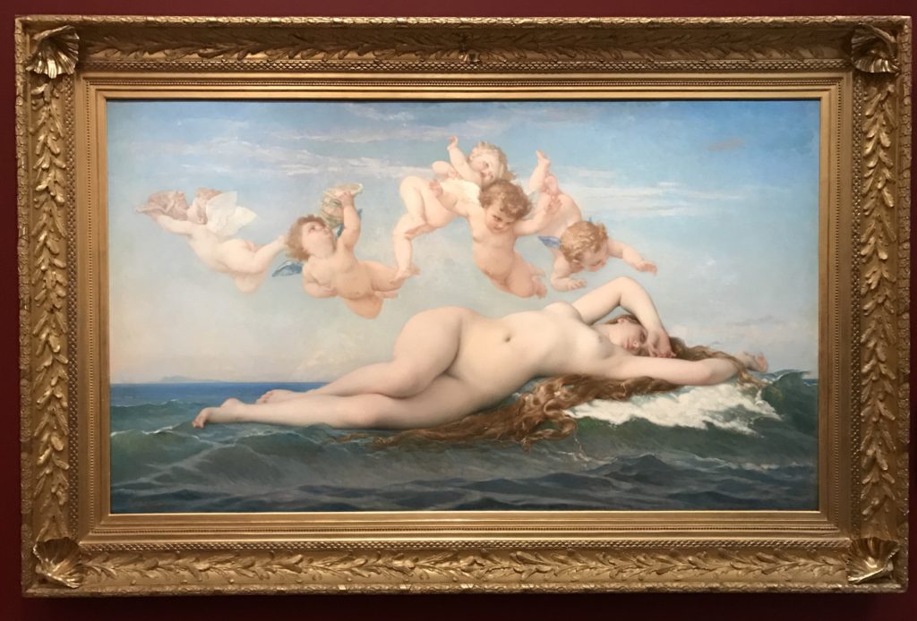 Birth of Venus, rising from the ocean. by Alexandre Cabanel. Painted in 1863. 