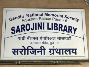 Library dedicated to Sarojini Naidu in the Agakhan palace.