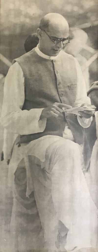 Mahadev Desai, secretary and like a son to Gandhiji