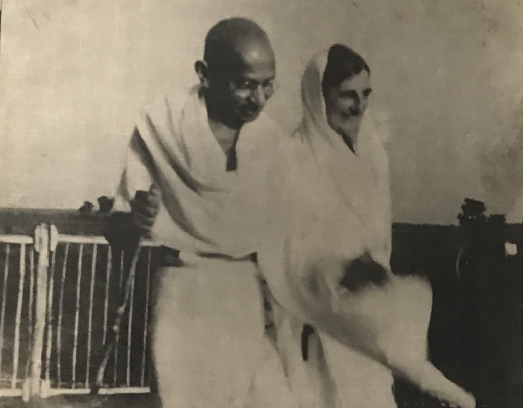 Mahatma Gandhi and Mira ben. She was like a shadow of him. 