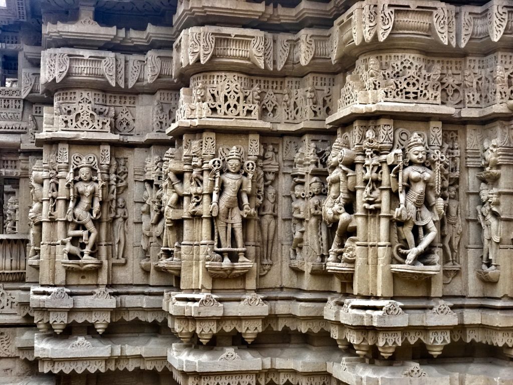 Every tiny space in the temples is covered with ornate carvings. 