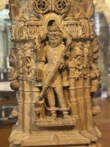 One of the many thousands of figures in the Jain temples of Jaisalmer.