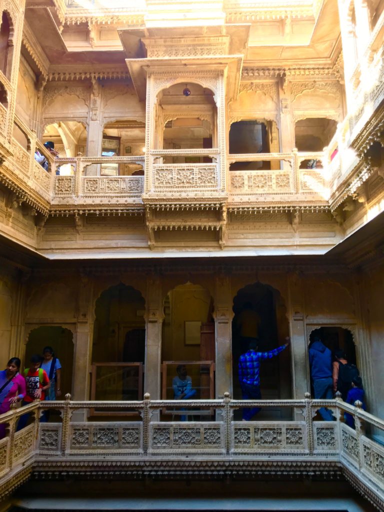 Like traditional Rajasthani and Roman homes, these homes have a central open space, surrounded by rooms. The central area opens to the sky (and rain). 