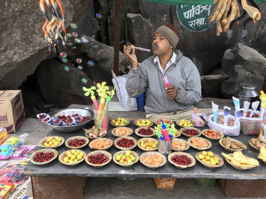 Leading up to the Pune Gate are many villagers selling seasonal fruit like gooseberries, raw mangoes, tamarind, and other berries.