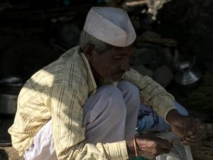 Villagers old and young sell snacks along the path, picked fresh, chopped right there and seasoned with salt and red pepper. Yum!