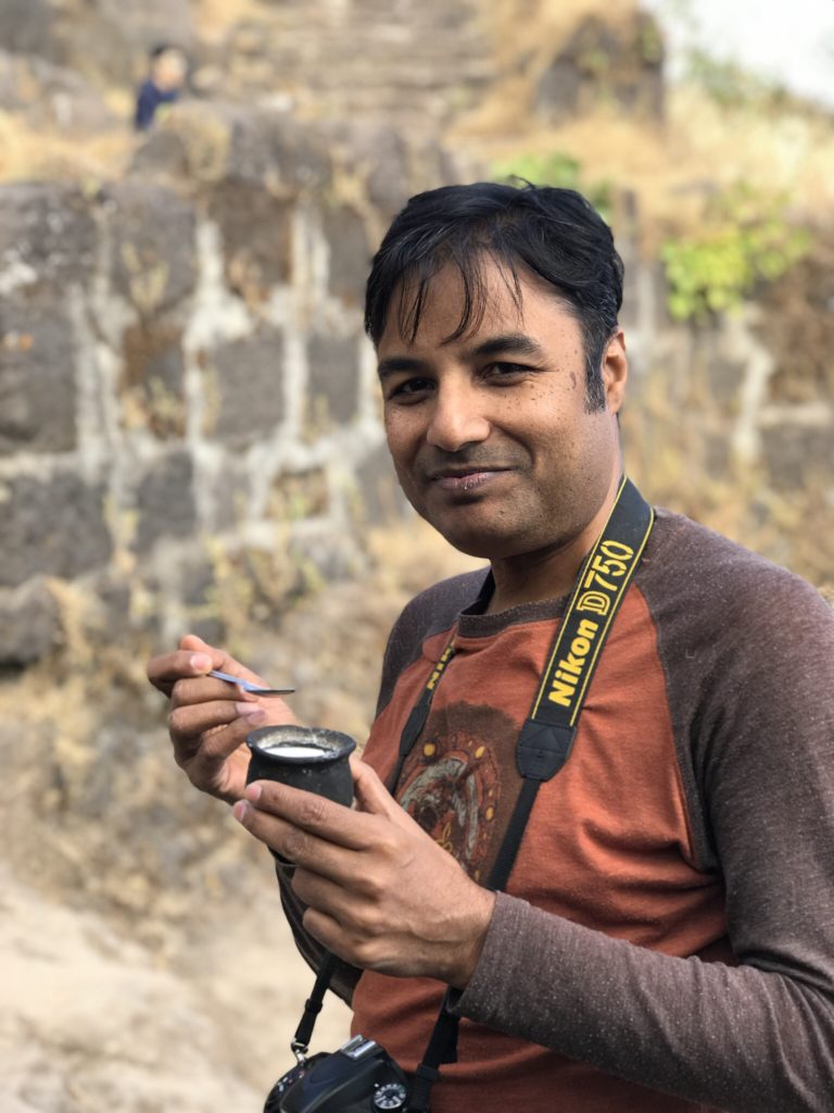 Fresh home made yogurt in Sinhagad fort.