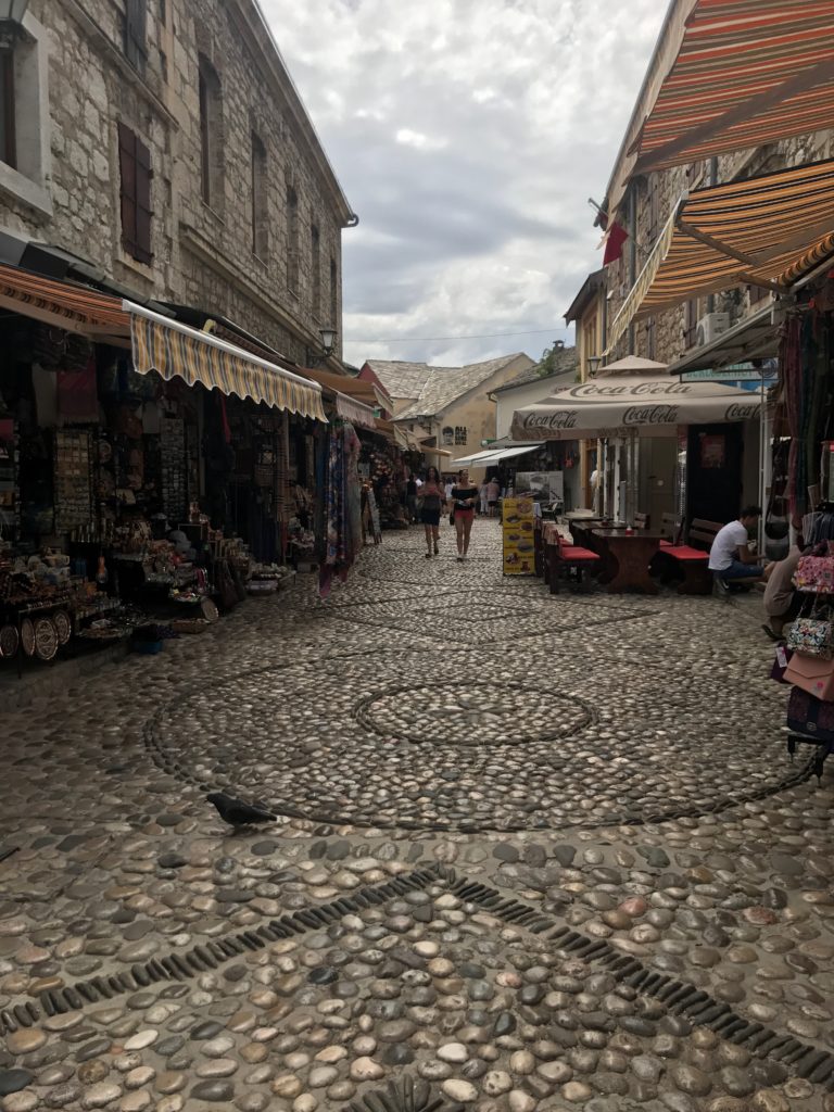 Even the stones on the paths of Mostar's old town look pretty. 