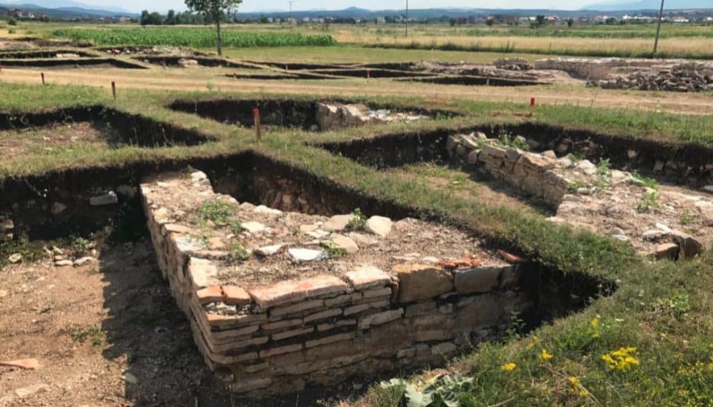 Roman Settlement in Kosovo, an active excavation site near Peja/Pec.