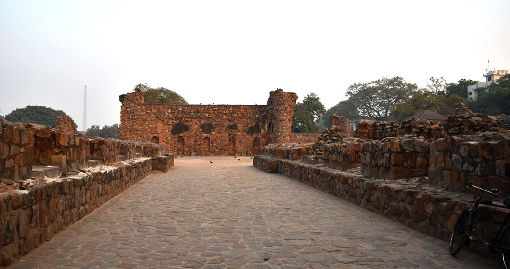 Feroz Shah Kotla fort in Delhi.