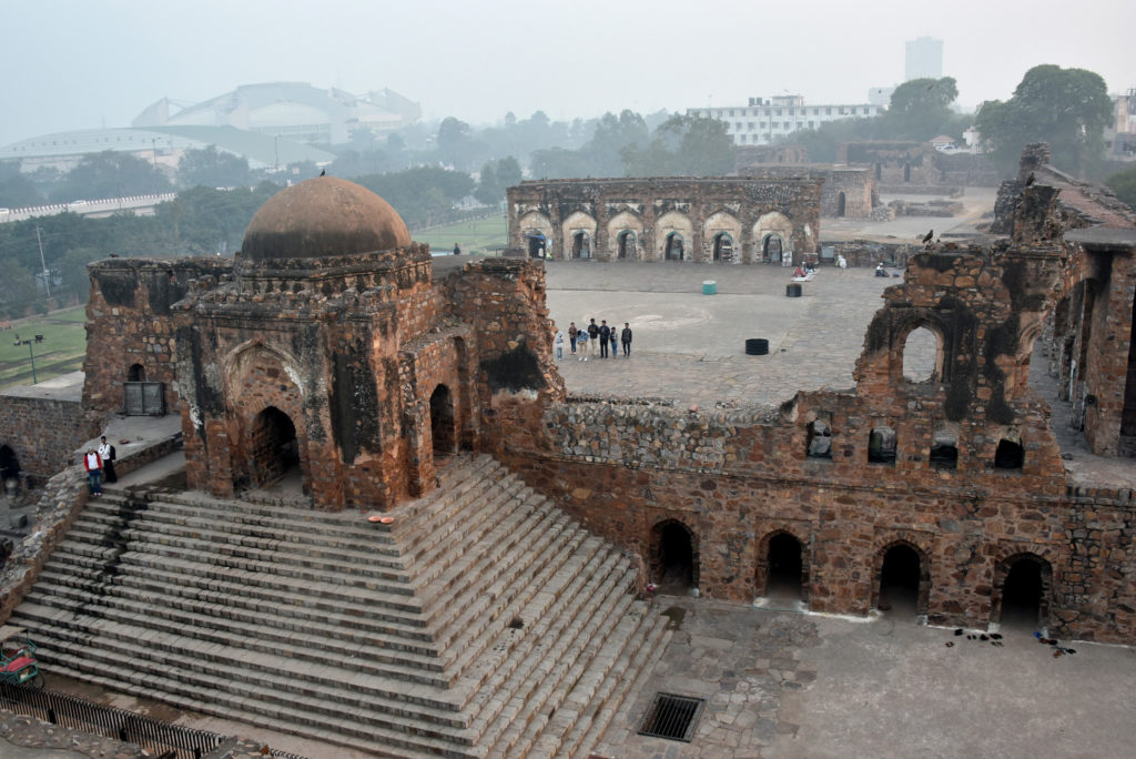 Remains of Jami Maszid in Feroz Shah Kotla, Delhi. This is one of the oldest mosques still in active use.