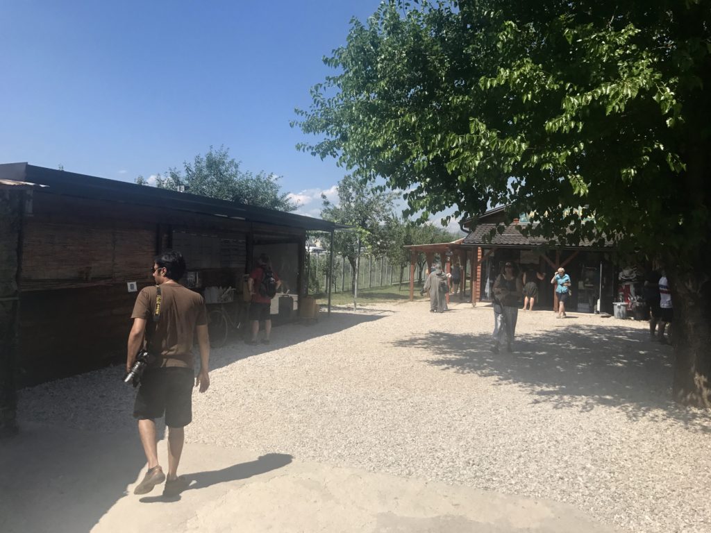 The courtyard at the Sarajevo Tunnel Museum