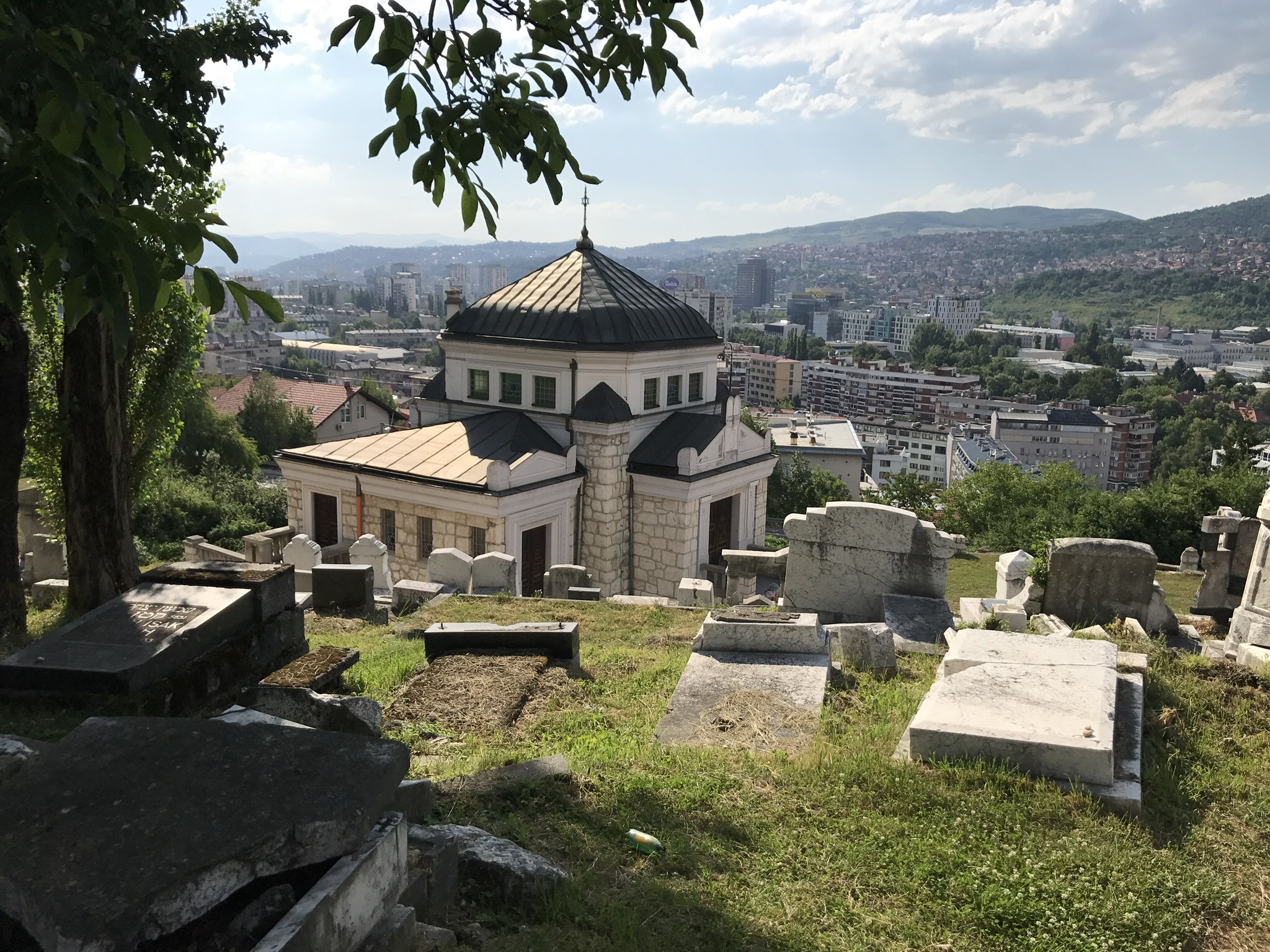 The Jewish cemetery up in the hills of Sarajevo became a refuge for the snipers to shoot at Sarajevo’s people.