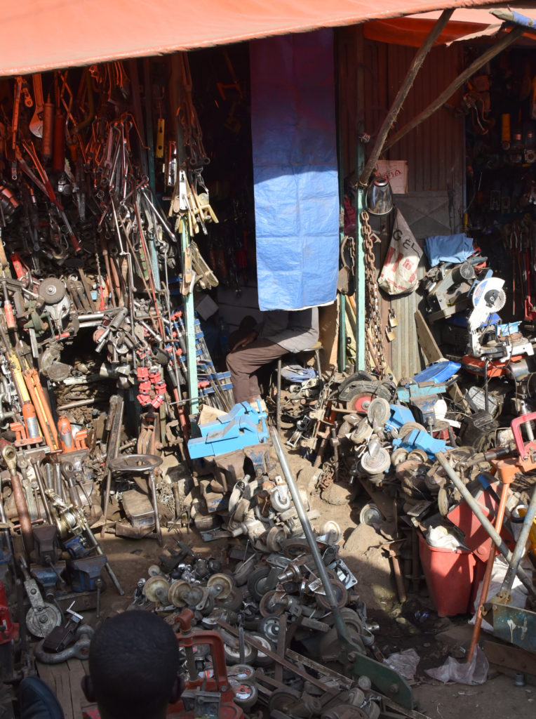 Addis Ababa Mercado: Selling spare parts from every possible machine that has been discarded