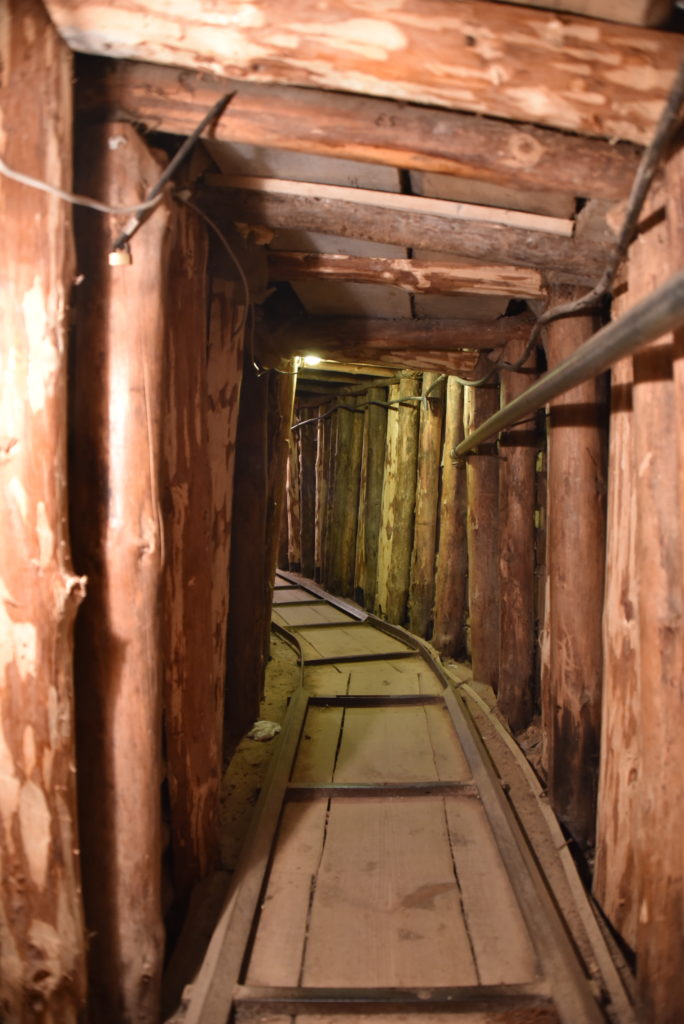 While much of the Tunnel is not collapsed, 25m is restored to its original stated and maintained for visitors.