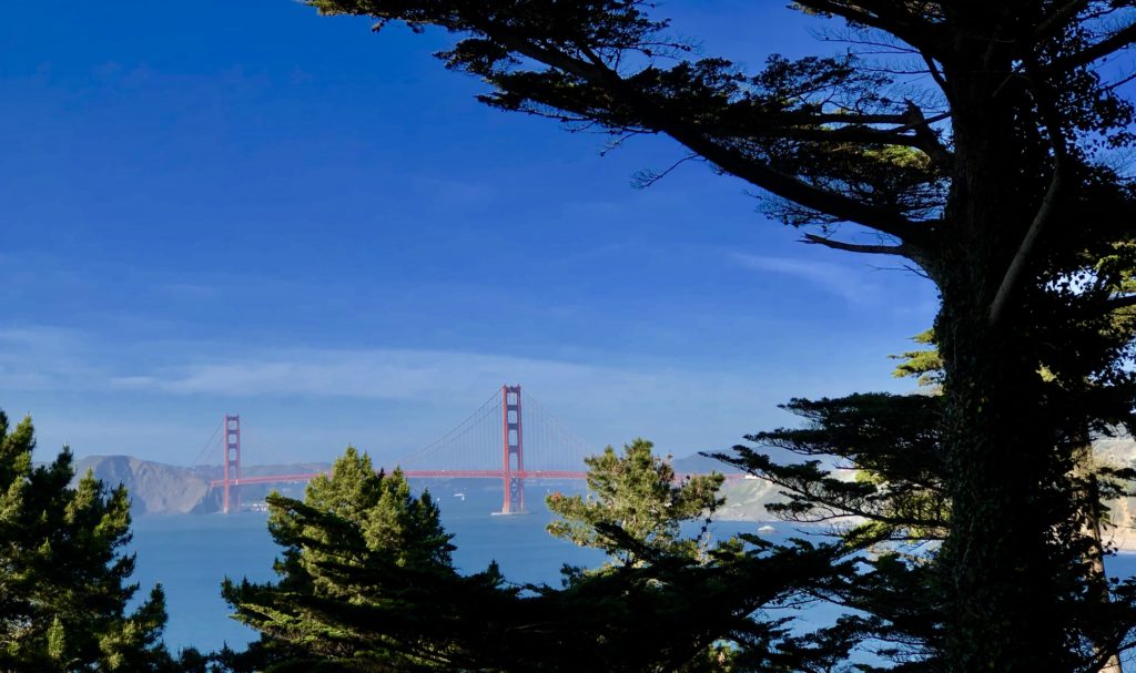 San Francisco's Golden Gate Bridge from Land's End