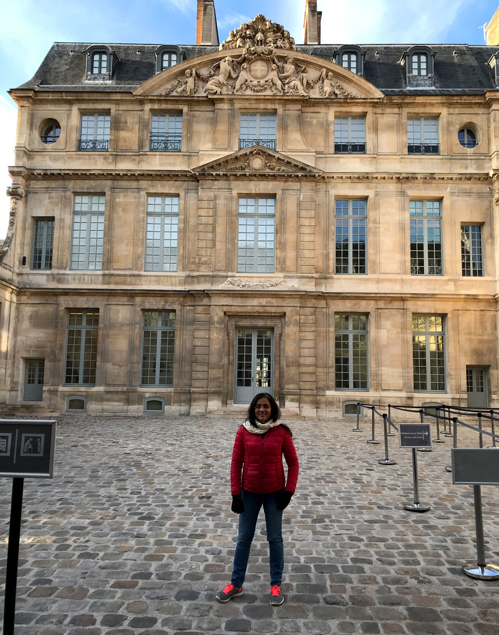 Outside Picasso Museum in Paris