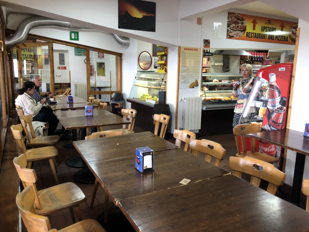 Rifugio Sapienza - a simple cafe in the Mt Etna parking and rest area.