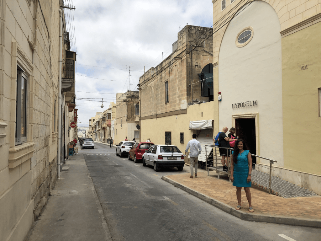 Malta’s historic Hypogeum is located on a quiet street in a family neighborhood. 