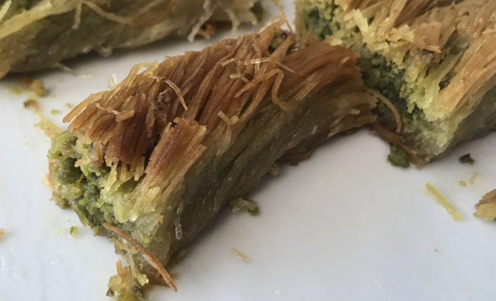 One of at least half a dozen delicious baklava options.