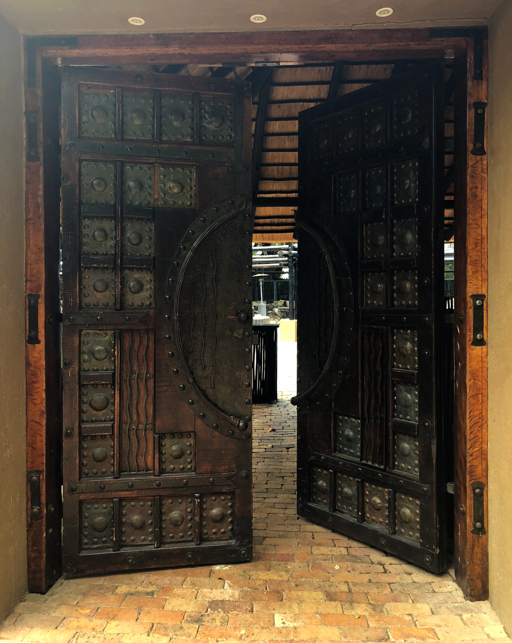 Entrance to the dinner dining area at Protea hotel by Mariott