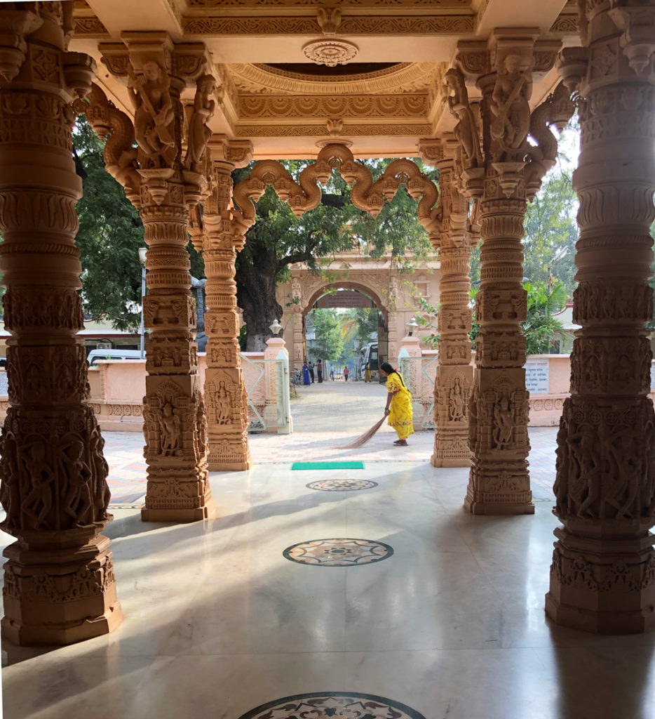 Kulpakji Jain temple is kept sparkling clean by the dedicated staff and the mindful worshippers.