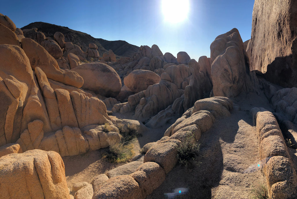 The little walk below the Arch in Joshua Tree.