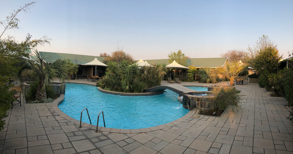 The Square courtyard at Arebbusch Hotel, Windhoek